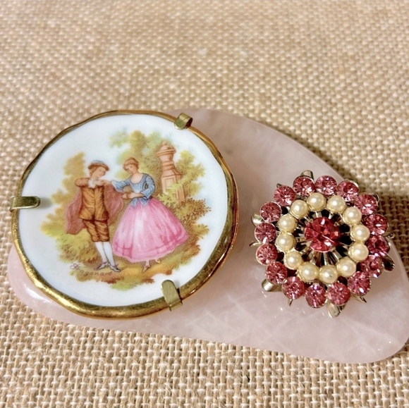 Vintage Earring and Brooch Bundle | Japan | Limoges - Picture 4 of 14